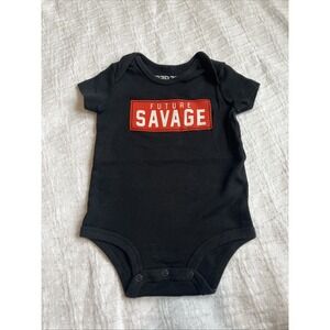 Berzy Future Savage Black One Piece Baby 6M